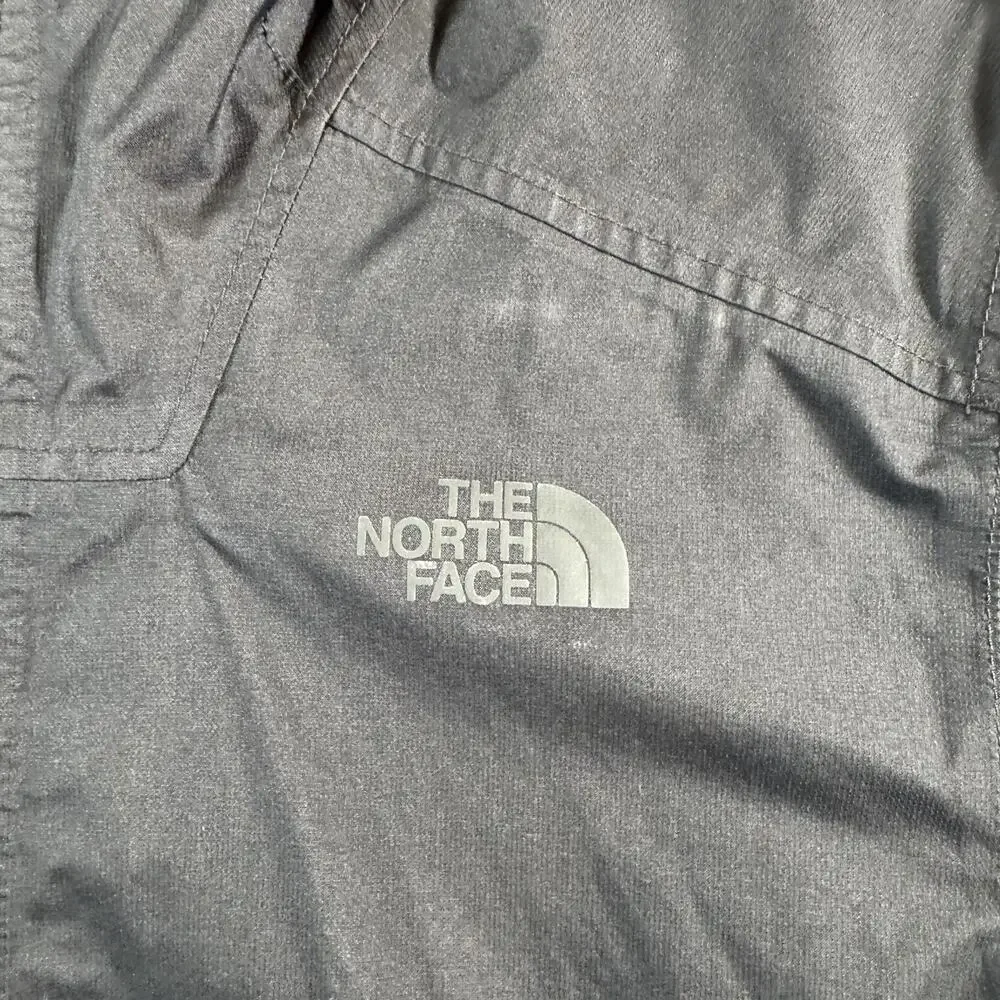 The North Face Millerton Jacket Mens Large Black Hooded Camo Lined Rain Coat